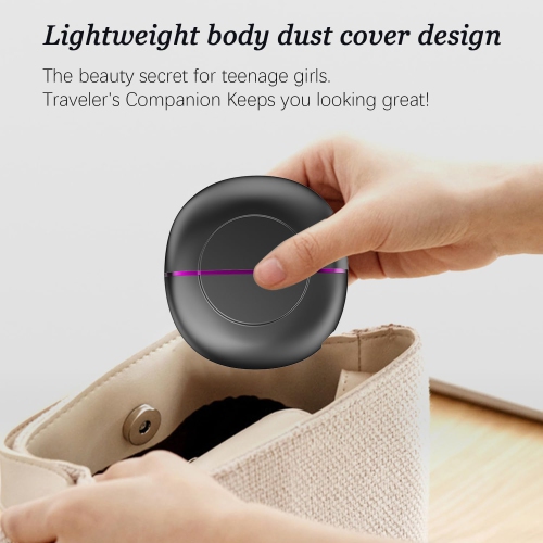 Portable Hair Straightener,Mini Heated Hair Straightening Brush With Protective Case for Travel and Home Use,Hot Comb Straightener for Women