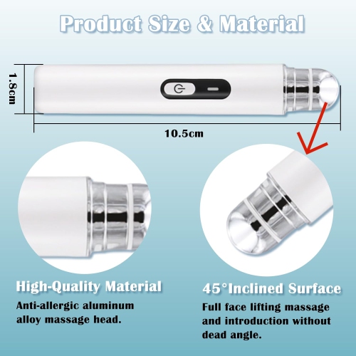 Eye Lift Wand Rechargeable Eye Massager Tool for Dark Circles Eye Bags Puffiness Under Eyes Massager for Lines Wrinkles Heated Eye Massager Wand Anti