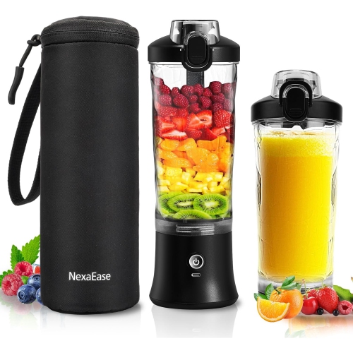 Portable Blender Personal Juicer with Insulated Sleeve for Shakes and Smoothies