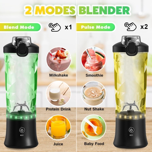 Portable Blender Personal Juicer with Insulated Sleeve for Shakes and Smoothies
