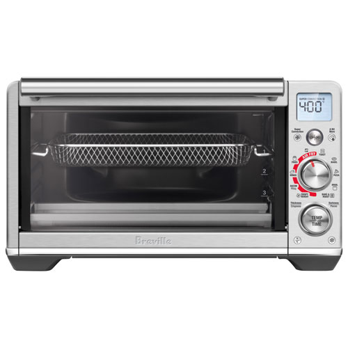 Image 1 de 16.. Four à convection de comptoir compact avec friture à air chaud Smart Oven de Breville - Acier inoxydable brossé