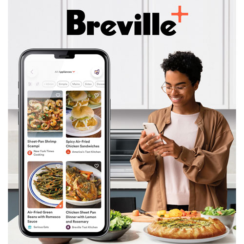 Four à convection de comptoir compact avec friture à air chaud Smart Oven de Breville - Acier inoxydable brossé