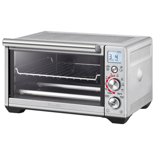 Four à convection de comptoir compact avec friture à air chaud Smart Oven de Breville - Acier inoxydable brossé
