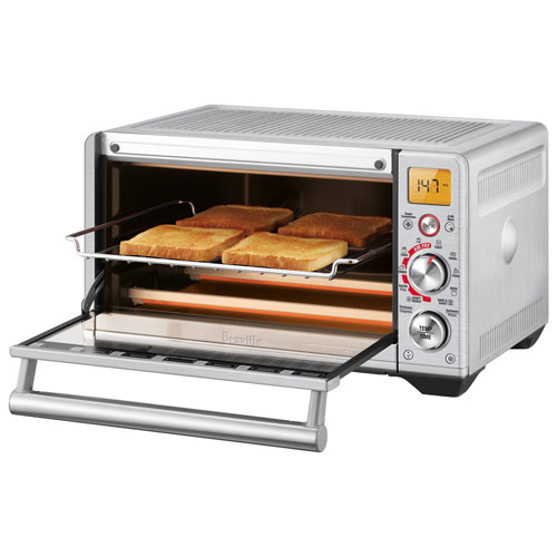Four à convection de comptoir compact avec friture à air chaud Smart Oven de Breville - Acier inoxydable brossé