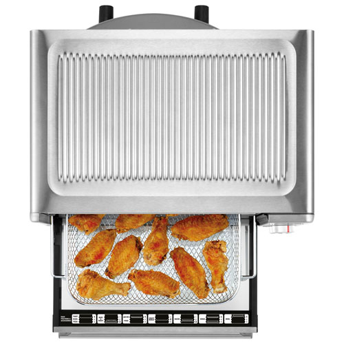 Four à convection de comptoir compact avec friture à air chaud Smart Oven de Breville - Acier inoxydable brossé