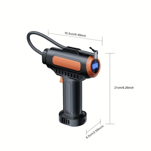 3000A Car Jump Starter with Portable Charger, LED Light, Safety Hammer, Tire Inflator, Digital Display & Nozzle Adapters