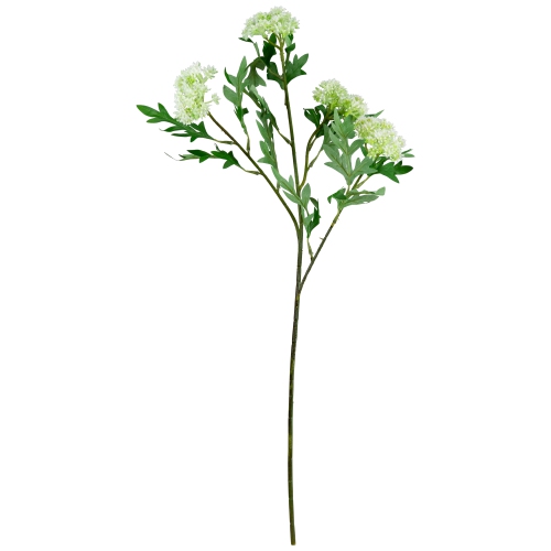Finch Laceflower Artificial Floral Sprays- 27" - White and Green - Set of 6