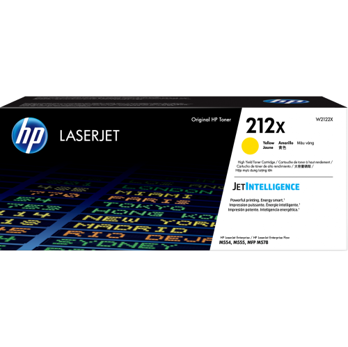 HP 212X High Yield Yellow Original LaserJet Toner Cartridge -