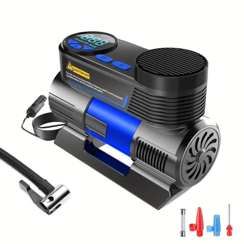 Portable Tire Inflator, Car Key Fob Case & 30000mAh Jump Starter with LED Light