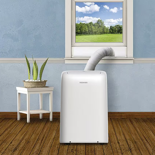 Remis à neuf – Climatiseur portatif avec déshumidificateur PD1213CWRU 8000&nbsp;BTU de Toshiba, blanc