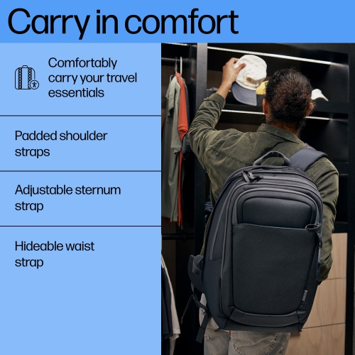 Sac à dos Travel Plus de HP pour portable de 17 po - Bleu graphite