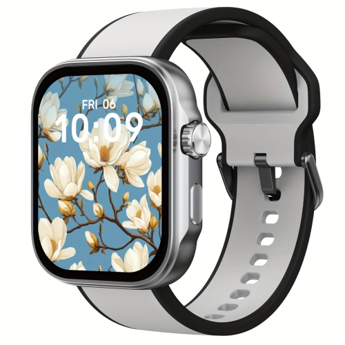 AMOLED Smart Watch with Sports Modes & AI Voice, Plus Bicycle Mount with Camera Clip