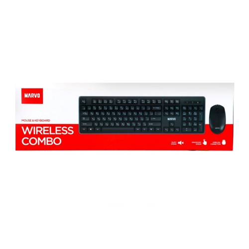 Ensemble clavier et souris sans fil de 2,4 GHz WS005 de Marvo_Noir
