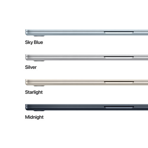 Apple MacBook Air 15.3" w/ Touch ID (2025) - Midnight (Apple M4 / 16GB RAM / 512GB SSD