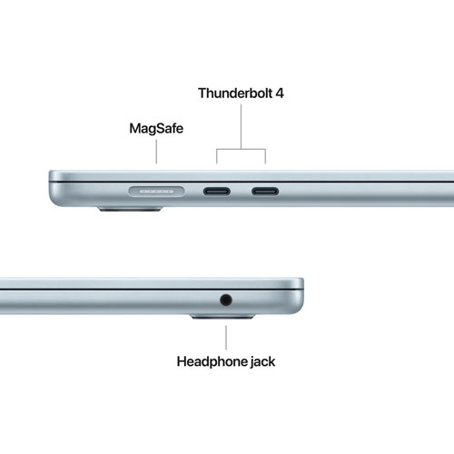 Apple MacBook Air 15.3" w/ Touch ID (2025) - Sky Blue (Apple M4 / 24GB RAM / 512GB SSD