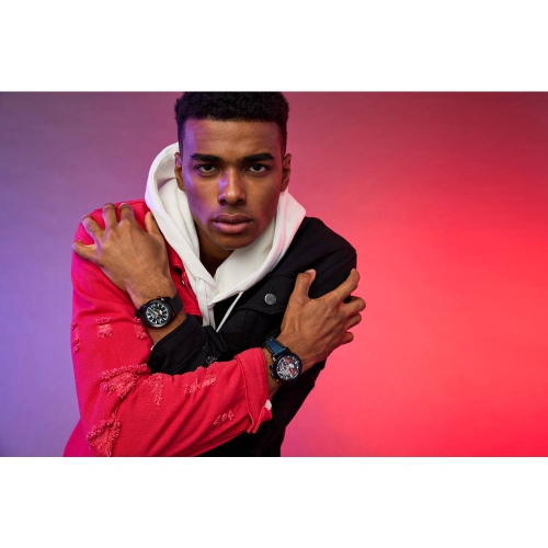 Marvel Mens Venom “Lethal Protector” Boxed Set Eco-Drive Watch 42mm Black Stainless Steel Case Black Polyurethane Strap with Black Dial