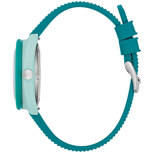 Montre à quartz pour hommes de Bulova avec 41&nbsp;mm boîtier en céramique vert hybride bracelet en caoutchouc vert HNBR et cadran brun