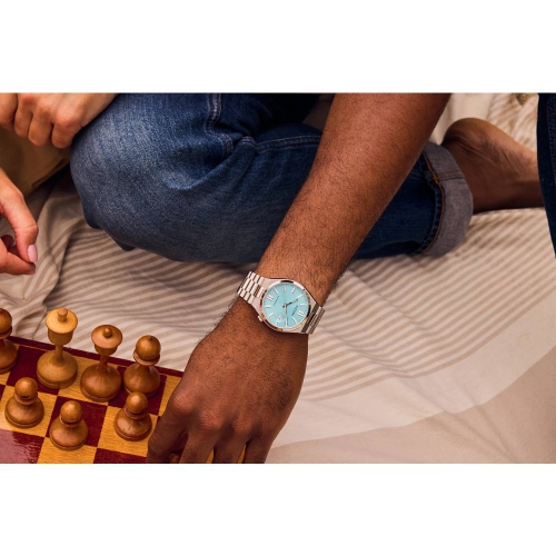 Citizen Unisex Tsuyosa 37Mm Automatic Watch 37mm Silver-Tone Stainless Steel Case and Bracelet with Aqua Dial