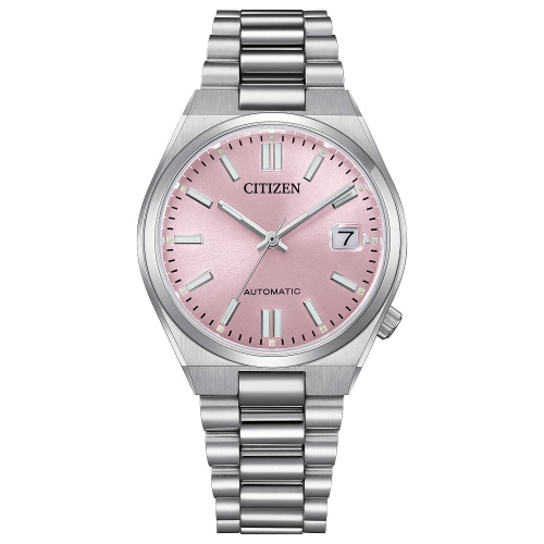 Citizen Unisex Tsuyosa 37Mm Automatic Watch 37mm Silver-Tone Stainless Steel Case and Bracelet with Pink Dial