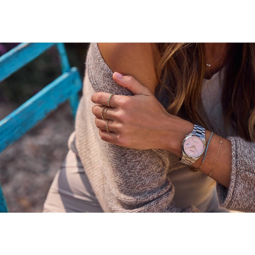 Citizen Unisex Tsuyosa 37Mm Automatic Watch 37mm Silver-Tone Stainless Steel Case and Bracelet with Pink Dial