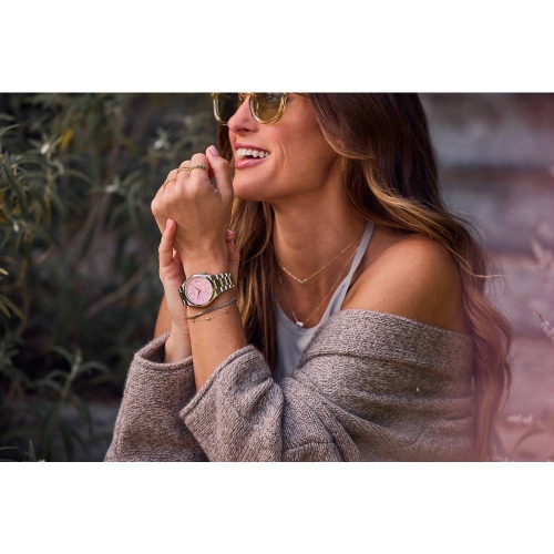 Citizen Unisex Tsuyosa 37Mm Automatic Watch 37mm Silver-Tone Stainless Steel Case and Bracelet with Pink Dial