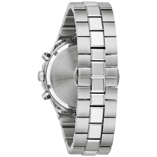 Montre à quartz pour hommes Prestige 40 mm de Bulova avec boîtier et bracelet en acier inoxydable argenté et cadran gris