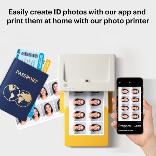 Kodak Dock Plus 4x6in Portable Instant Photo Printer, Compatible with iOS, Android and Bluetooth Devices, No Sheets Incl. - Refurbished(Excellent)