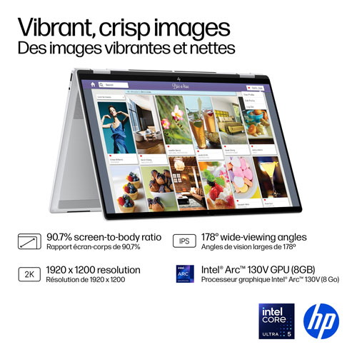 Portable Copilot+ PC 2-en-1 tactile de 16 po OmniBook 7 Flip de HP