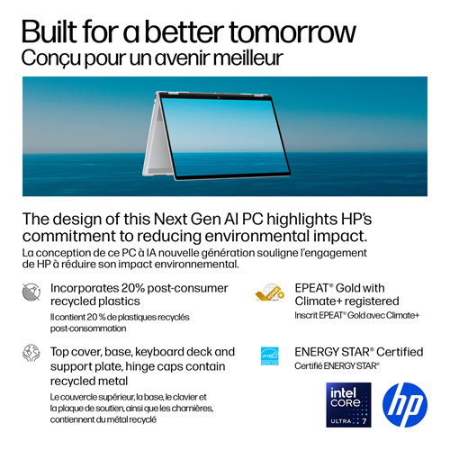 HP OmniBook 7 Flip 16" Touchscreen 2-in-1 Copilot+ PC Laptop (Intel Core Ultra 7-258V/32GB RAM/1TB SSD)