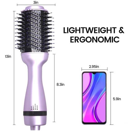 Hair Dryer Brush,Hot Air Brush,Blow Dryer Brush,Hair Dryer & Volumizer for Straightening,Salon Brush Hair Dryers for Travel and Home Use