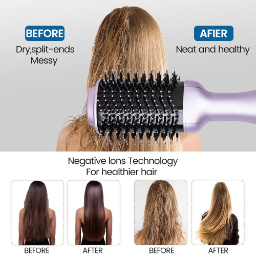 Hair Dryer Brush,Hot Air Brush,Blow Dryer Brush,Hair Dryer & Volumizer for Straightening,Salon Brush Hair Dryers for Travel and Home Use