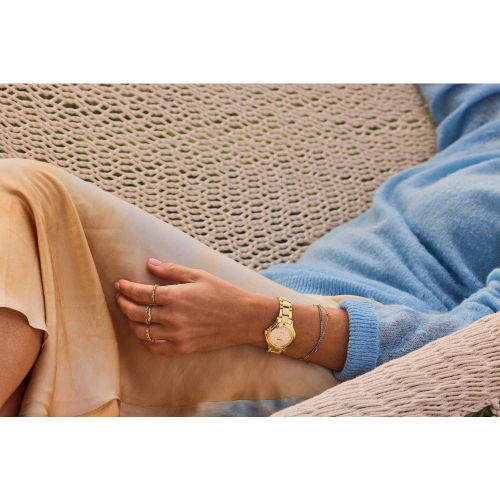 Montre pour femmes Eco-Drive L Ceci de Citizen 31,5 mm avec boîtier et bracelet en acier inoxydable doré et cadran blanc