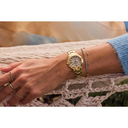 Montre pour femmes Eco-Drive L Ceci de Citizen 31,5 mm avec boîtier et bracelet en acier inoxydable doré et cadran blanc