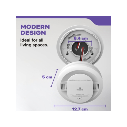 Kidde Hardwired Combination Smoke and CO Alarm with Voice Alert and 10-Year Backup Backup Battery