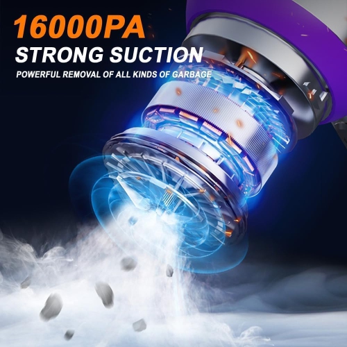 Aspirateur pour l'auto, Mini aspirateur portatif, Puissant aspirateur rechargeable sans fil pour l'auto, la maison, le bureau