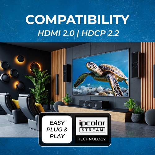 OREI 4K@60Hz HDMI Over 1G IP Extender with ARC-PRO