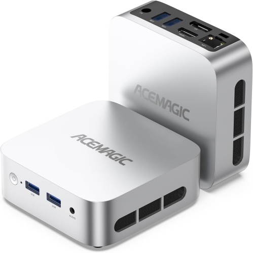 ACEMAGIC V1 Mini PC with Intel 12th Gen N97, Windows 11 Small Desktop PC 16GB DDR4 256GB SSD, Support 4K UHD, Wi-Fi, Bluetooth, Gigabit Ethernet
