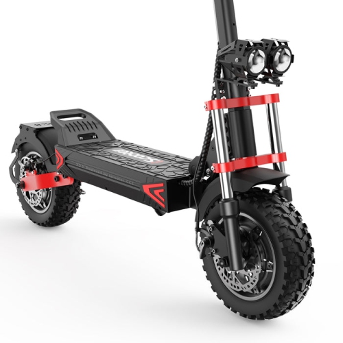 iScooter ix8 Folding Electric Scooter(2400W Motor/70KM Range/ 61KM/H Top Speed/12"Off - Road Solid Tires/Dual front & rear suspension/APP Controller)