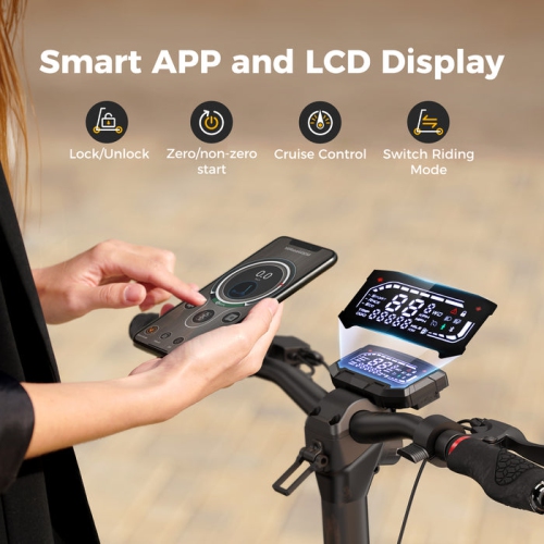 Trottinette électrique pliable ix7pro d'iScooter - Noir