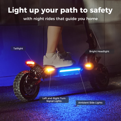 Trottinette électrique pliable ix7pro d'iScooter - Noir