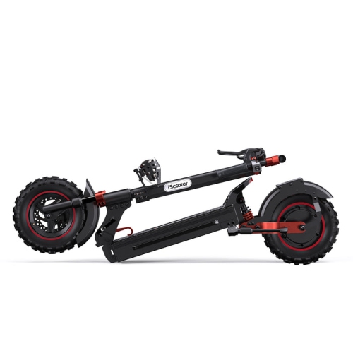 iScooter ix5s Folding Electric Scooter(1000W Motor/64KM Range/ 45KM/H Top Speed/11"Off - Road Solid Tires/Dual Suspension & Double Disc Brake/APP