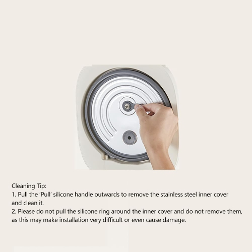 Joydeem Stainless Steel Rice Cooker, Uncoated Non-stick 316L Stainless Steel Inner Pot Rice Cookers, 6 Cup Uncooked, 3L, DFB-D300