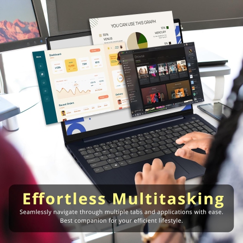 Refurbished - Lenovo IdeaPad 3i 15.6" FHD Touchscreen Laptop, Intel i5-1155G7, 512GB PCIe SSD, 16GB RAM, Intel Iris Xe Graphics, HD Webcam, WiFi 6,