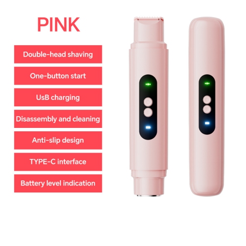 Tondeuse bikini pour femmes,Rasoirs électriques à deux têtes pour les cheveux du corps,Rasoir pour le visage à usage humide et sec,Épilateur