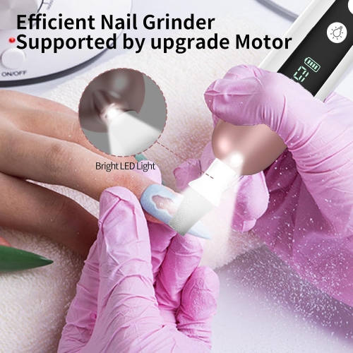 Cordless Electric Nail File Set,Home Use Manicure Pedicure Kit,Portable Nail Drill Machine,Pedicure Tools for feet,Hand Foot Care Tool for Thick Nail