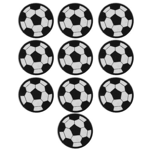 Image 1 of 9.. 10Pcs Soccer Ball Embroidery Patches Backpack Clothing Accessories Patch Sticker Badge