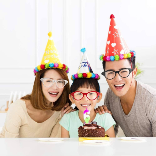 2 Pack Cat Eye Retro Costume Dress Up Hip Hop Rhinestone Glasses, Cat Eye Eyeglasses for Halloween Christmas