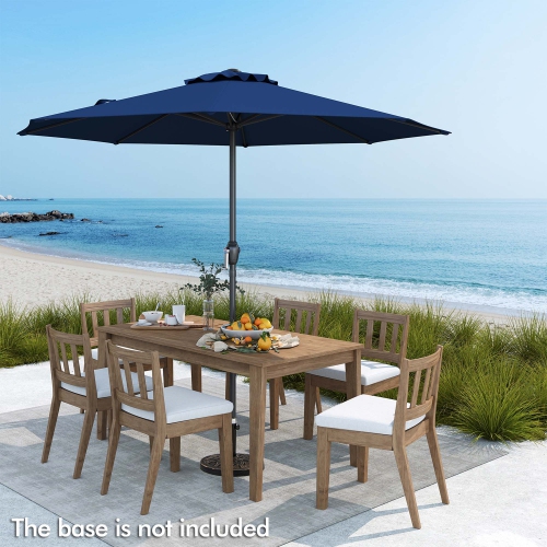 Gymax Outdoor Patio Umbrella Modern Table Umbrella w/8 Heavy Duty Ribs Sun-proof