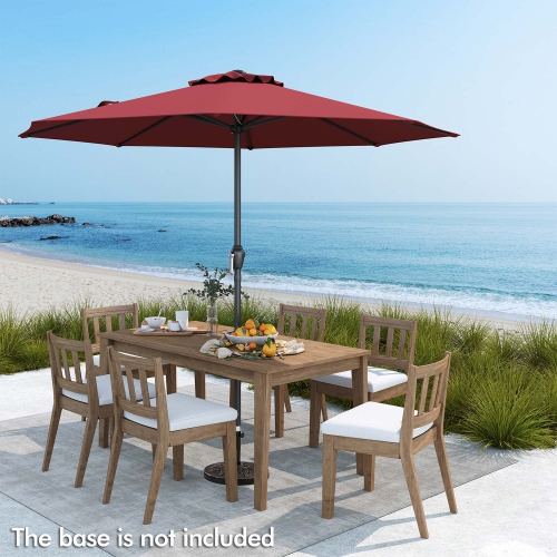 Gymax Outdoor Patio Umbrella Modern Table Umbrella w/8 Heavy Duty Ribs Sun-proof