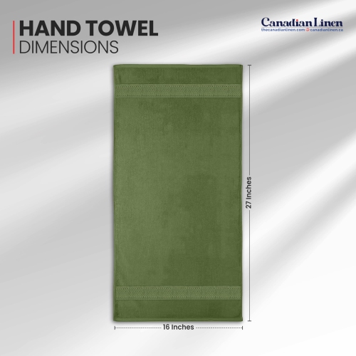 Canadian Linen Imperial Premium – Ensemble de 6 serviettes en coton doux absorbant 16 x 27&nbsp;po à séchage rapide légères pour Home Hotel Hair